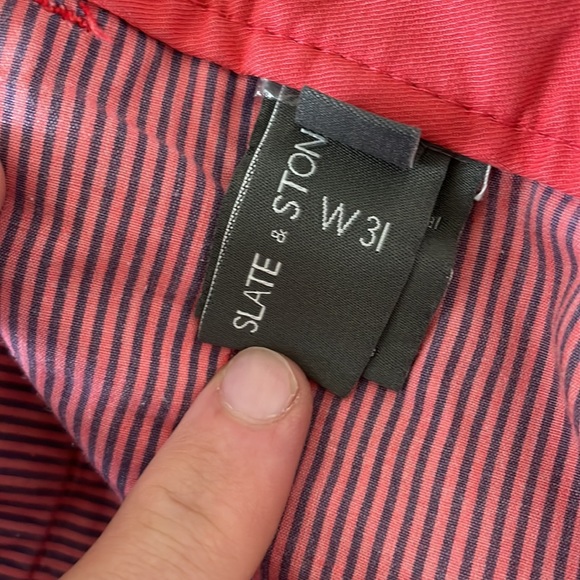 Slate and stone rose/peach colored chino shorts - Picture 7 of 7